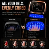 Todos tus geles curados uniformemente — 36 LED de alta potencia, doble espectro 365+405 nm