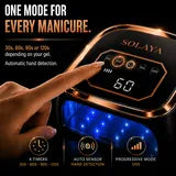 Un modo para cada manicura — 4 temporizadores y sensor automático
