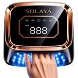 Lámpara de uñas UV LED SOLAYA LumiCore™ 108W curando uñas de gel