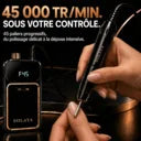 45 000 tr/min sous votre contrôle — 45 paliers progressifs, du polissage délicat à la dépose intensive